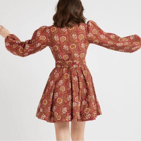 NWT Mille NAN WRAP DRESS IN CINNABAR-E11 - Picture 3 of 5